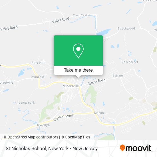 St Nicholas School map