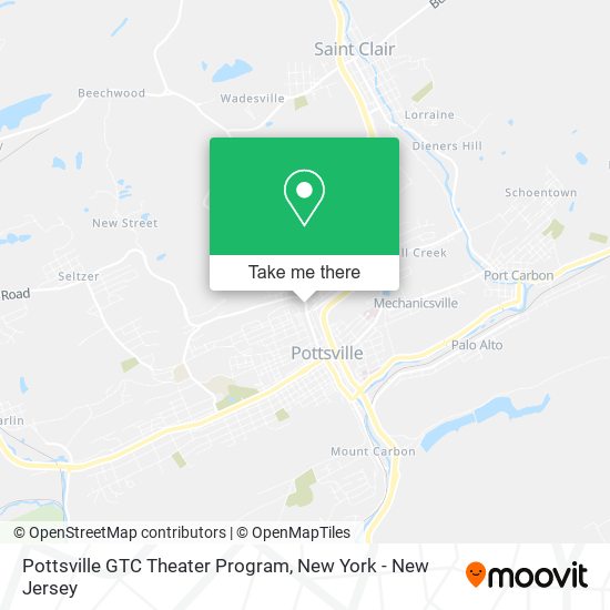 Pottsville GTC Theater Program map
