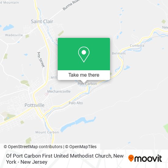 Of Port Carbon First United Methodist Church map