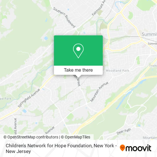 Mapa de Children's Network for Hope Foundation