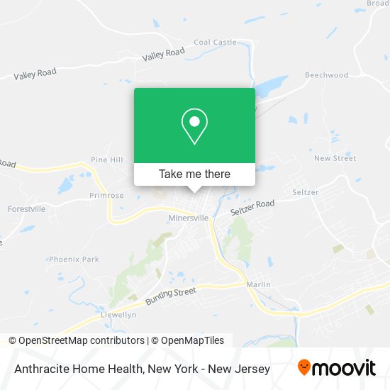 Mapa de Anthracite Home Health