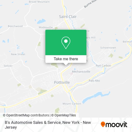 B's Automotive Sales & Service map