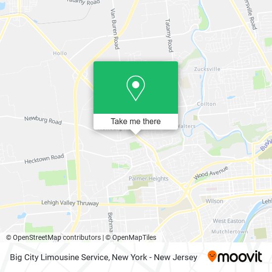 Mapa de Big City Limousine Service