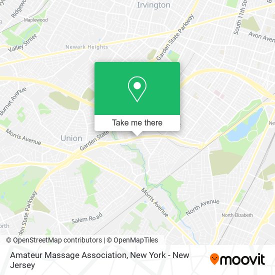 Mapa de Amateur Massage Association