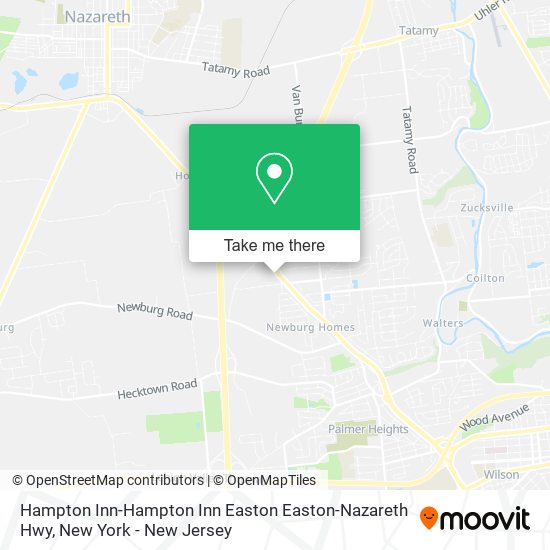 Hampton Inn-Hampton Inn Easton Easton-Nazareth Hwy map