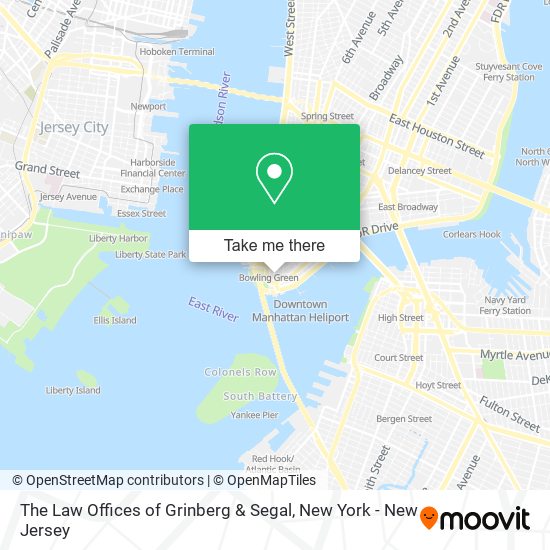 The Law Offices of Grinberg & Segal map