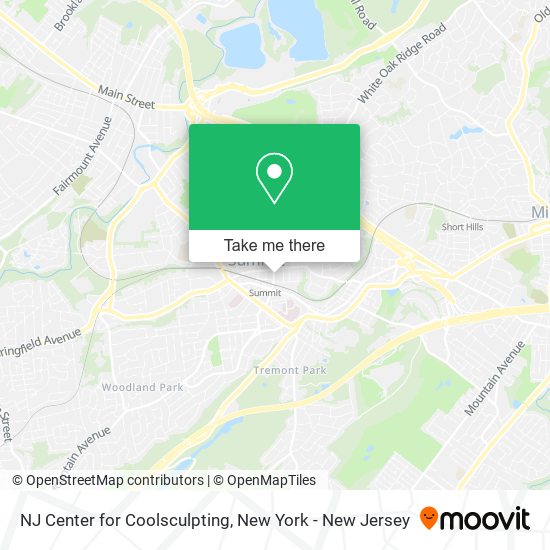 Mapa de NJ Center for Coolsculpting