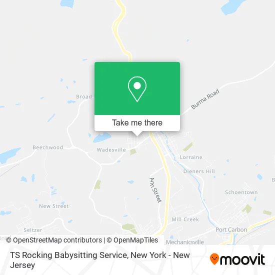 TS Rocking Babysitting Service map