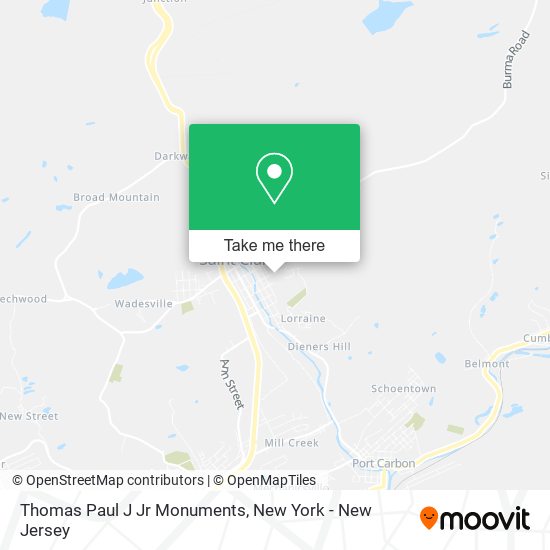Thomas Paul J Jr Monuments map