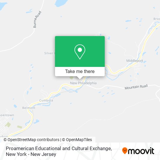 Proamerican Educational and Cultural Exchange map
