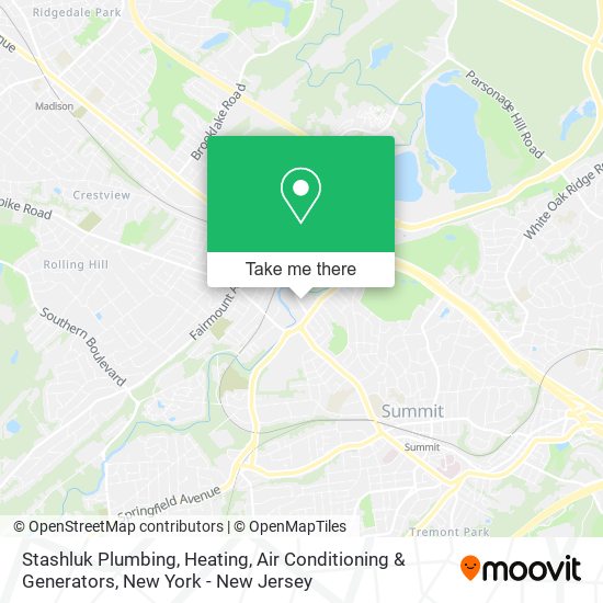 Mapa de Stashluk Plumbing, Heating, Air Conditioning & Generators