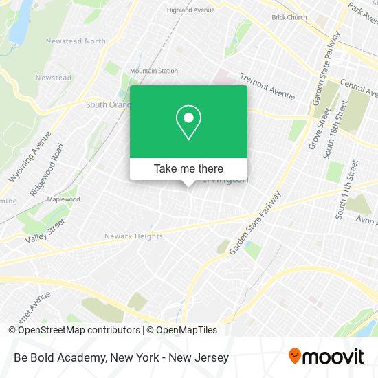 Be Bold Academy map