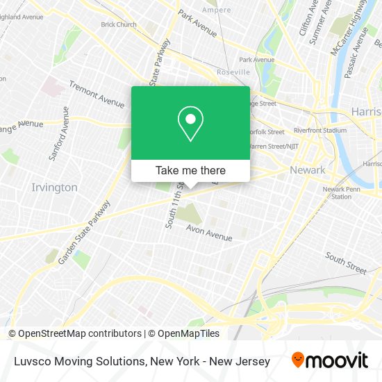 Luvsco Moving Solutions map