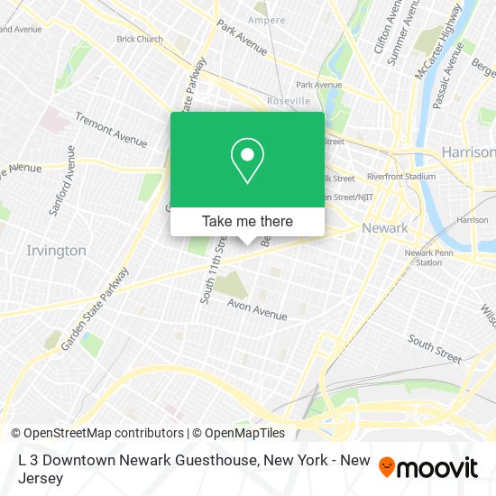 L 3 Downtown Newark Guesthouse map