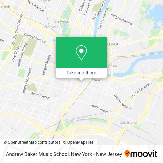 Andrew Baker Music School map