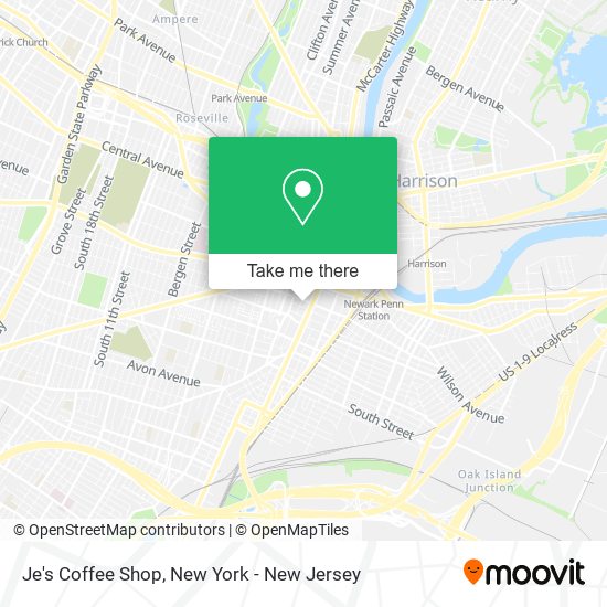 Mapa de Je's Coffee Shop