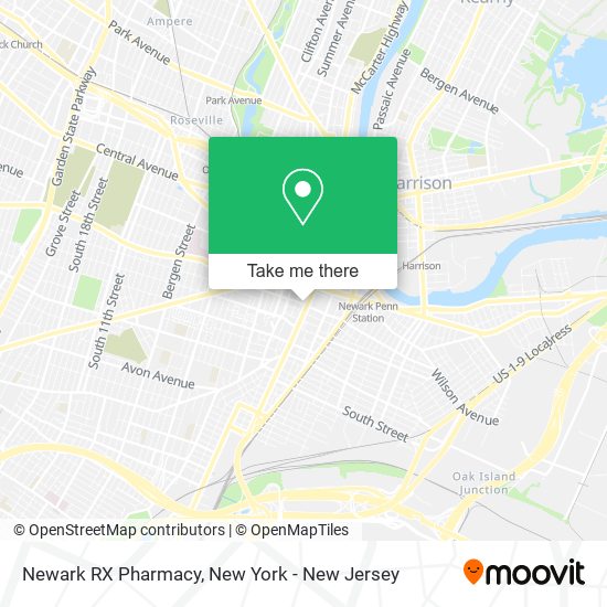 Newark RX Pharmacy map