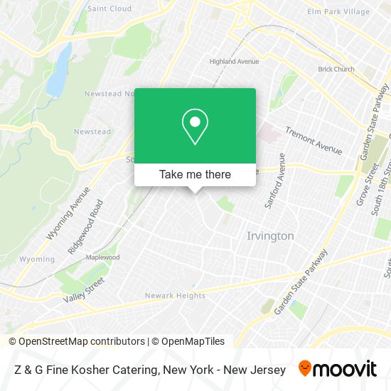 Z & G Fine Kosher Catering map