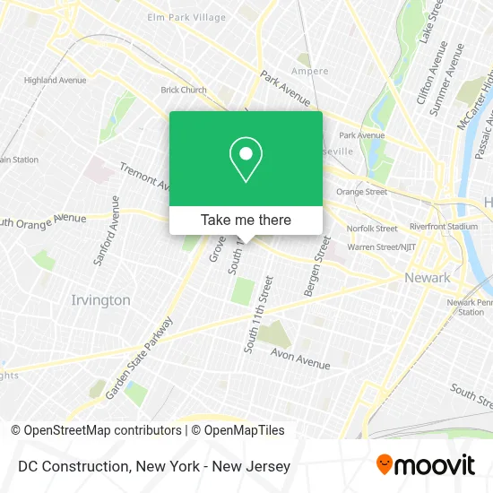 DC Construction map