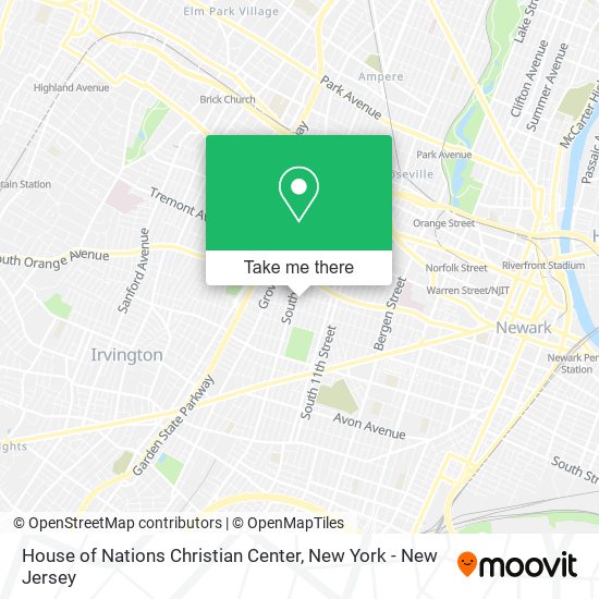 House of Nations Christian Center map