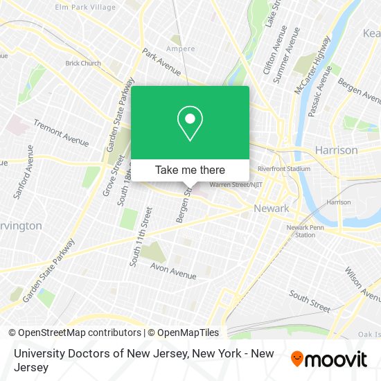 Mapa de University Doctors of New Jersey