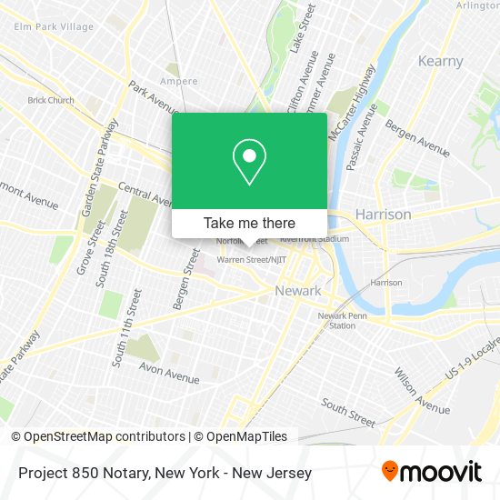 Project 850 Notary map
