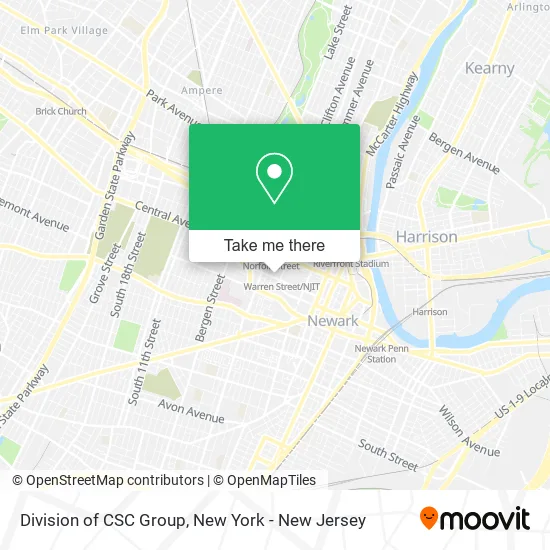 Division of CSC Group map