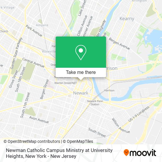 Mapa de Newman Catholic Campus Ministry at University Heights
