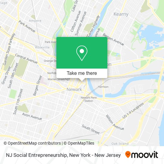 Mapa de NJ Social Entrepreneurship