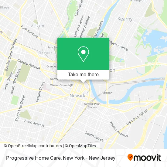 Progressive Home Care map