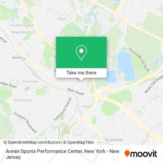 Mapa de Annex Sports Performance Center