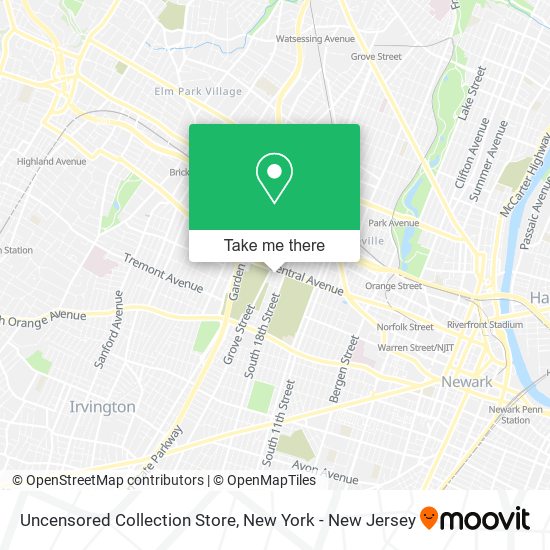 Mapa de Uncensored Collection Store