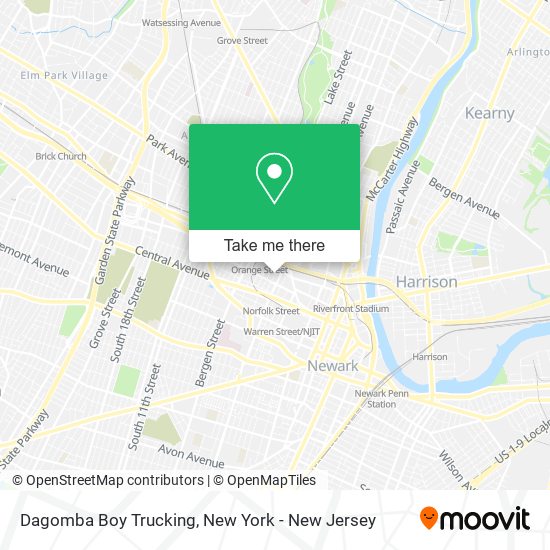 Dagomba Boy Trucking map