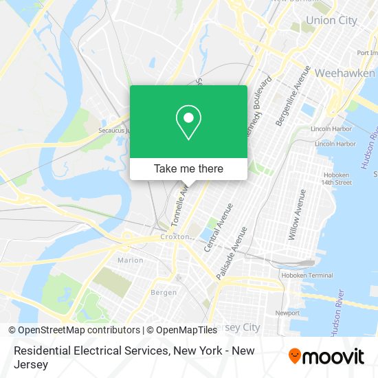 Residential Electrical Services map