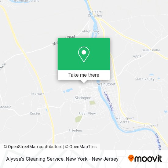 Alyssa's Cleaning Service map