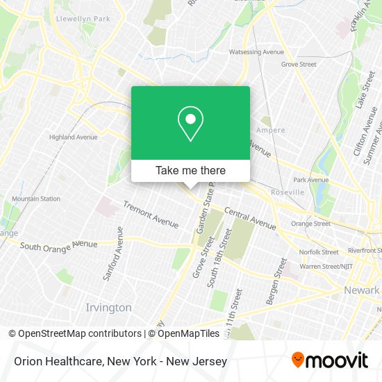 Orion Healthcare map