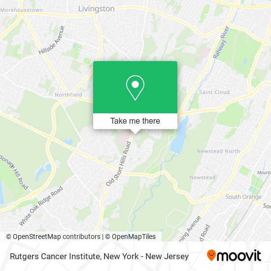 Rutgers Cancer Institute map