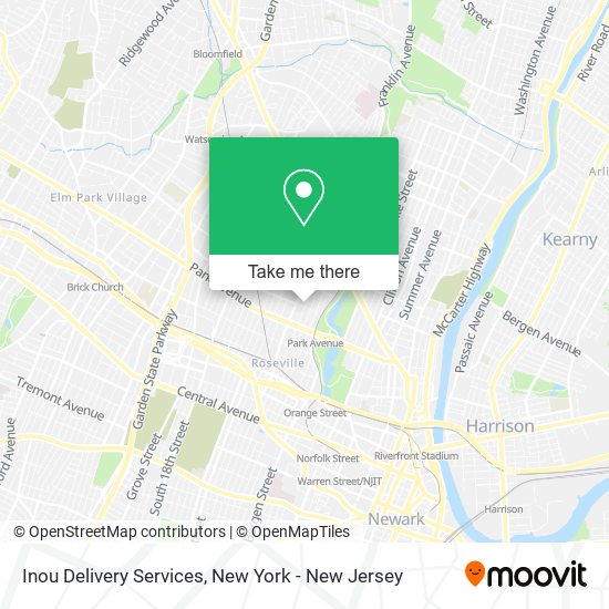 Inou Delivery Services map