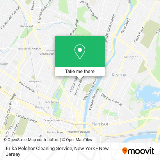Erika Pelchor Cleaning Service map