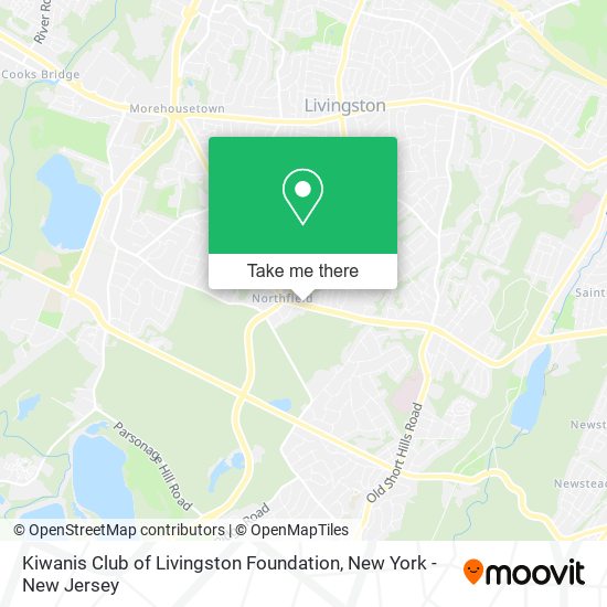Kiwanis Club of Livingston Foundation map