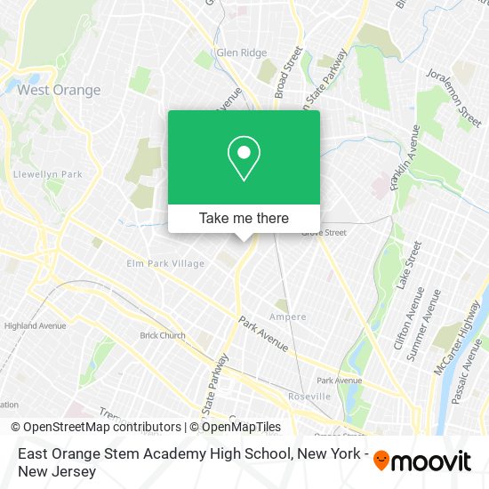 Mapa de East Orange Stem Academy High School