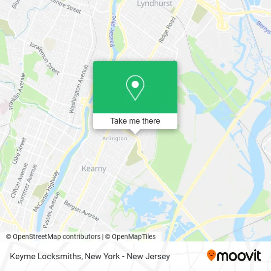Keyme Locksmiths map