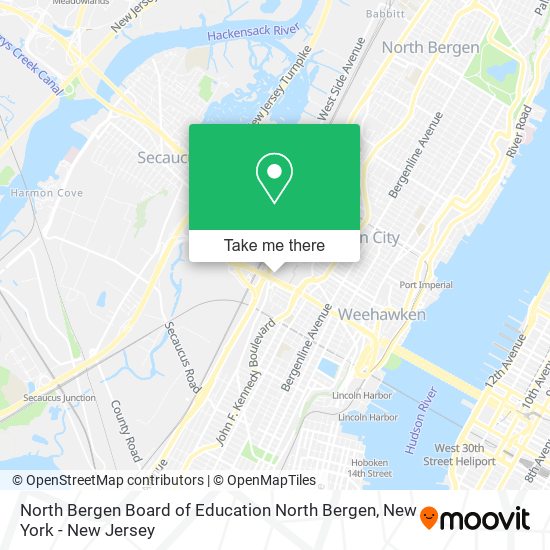 Mapa de North Bergen Board of Education North Bergen