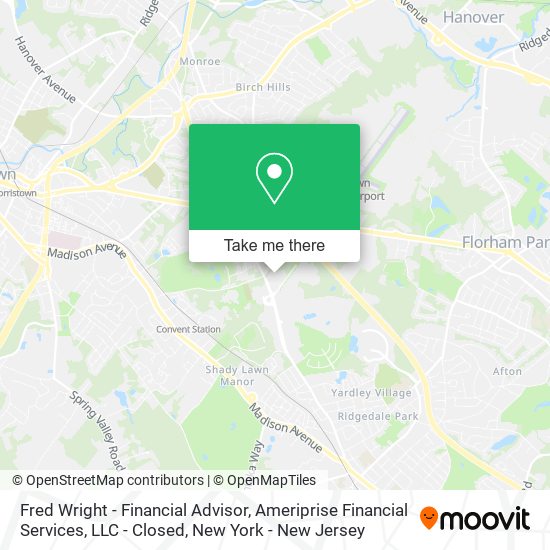 Mapa de Fred Wright - Financial Advisor, Ameriprise Financial Services, LLC - Closed