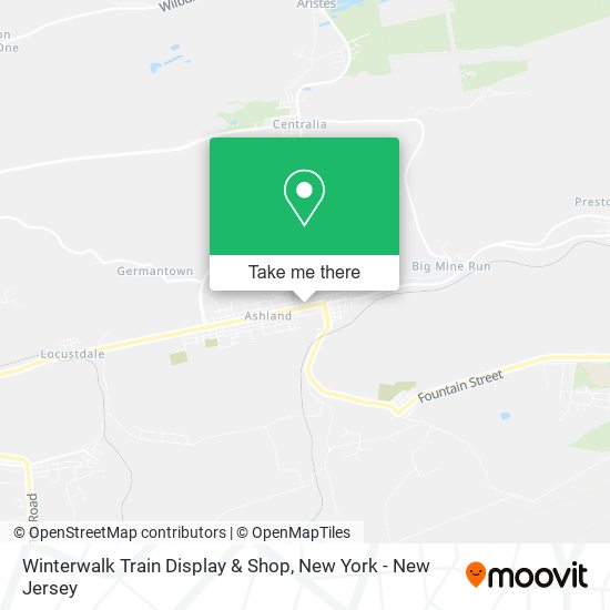 Winterwalk Train Display & Shop map