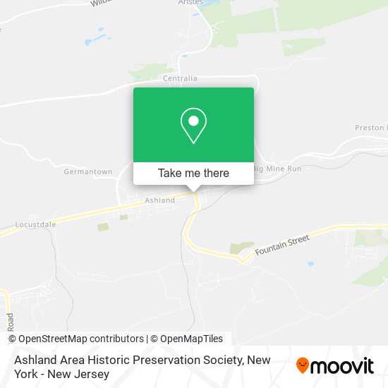 Ashland Area Historic Preservation Society map
