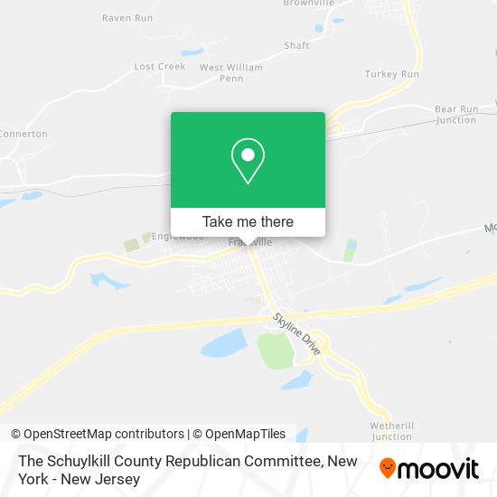 The Schuylkill County Republican Committee map