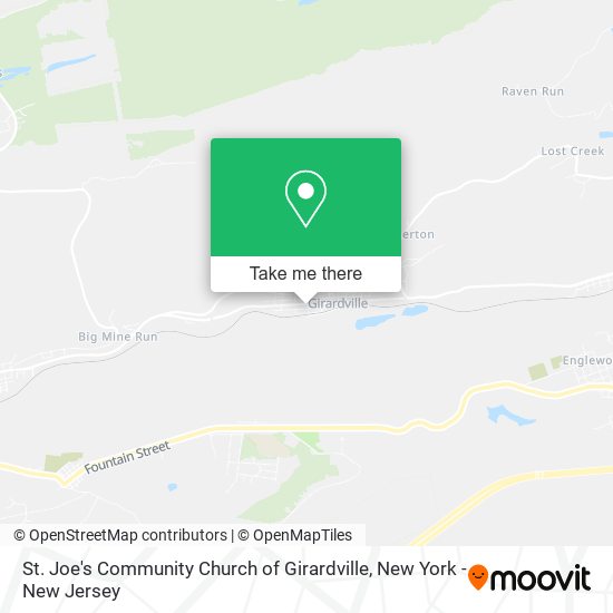 St. Joe's Community Church of Girardville map