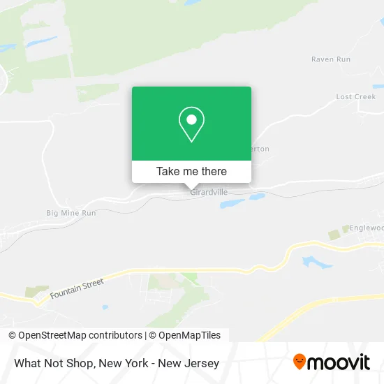 What Not Shop map