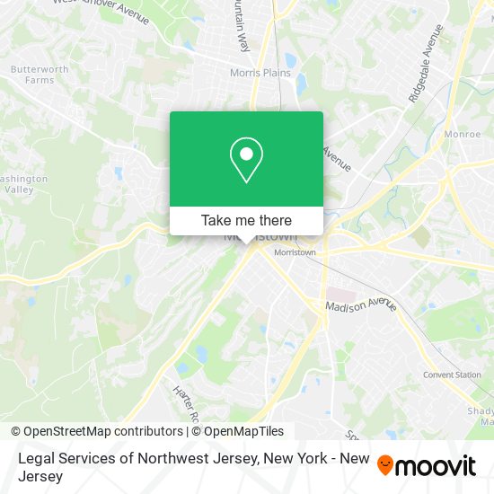 Legal Services of Northwest Jersey map